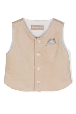 Beige stretch-cotton waistcoat LA STUPENDERIA KIDS | CCGL53V65.